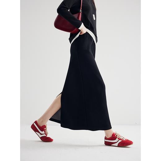 棉仓356617001-醋酸羊毛半身裙 商品图0