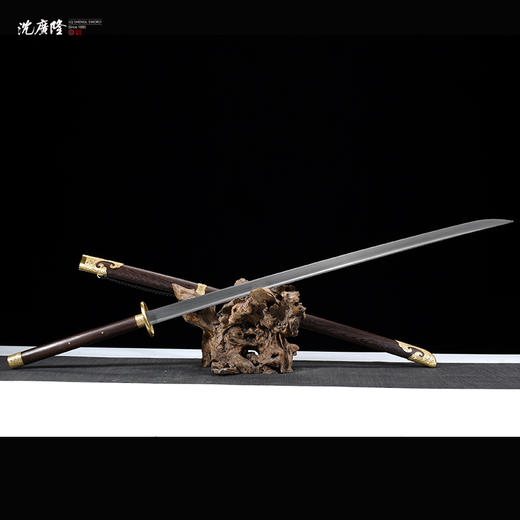 新款扬武苗刀 中华苗刀花纹钢武术苗刀 龙泉沈广隆剑铺宝剑 sgl-9027  未开刃 商品图2