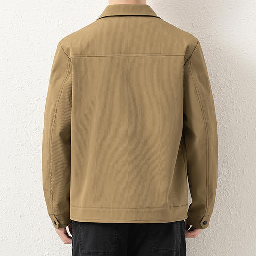 【新款DX】大依优型大码翻领外套衬衫夹克时尚雷萨加肥加大休闲胖子宽松外套上衣男装潮流 商品图3