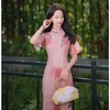 【融香雪】粉色淑女舒适透气改良气质款旗袍新中式 商品缩略图0