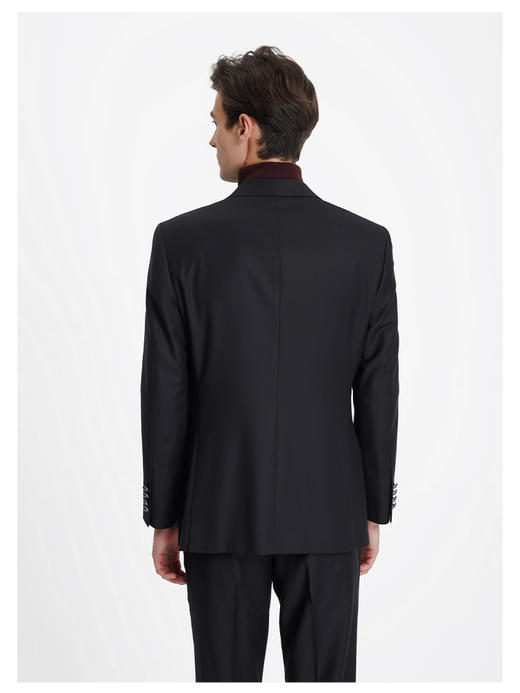 callisto黑色绵羊毛混纺西服 商品图4