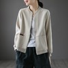 雀说 女士短外套女春秋潮宽松拉链开衫卫衣20240813001 商品缩略图3