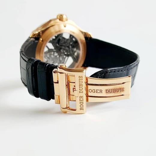 【95新正品】Roger Dubuis罗杰杜彼冒险家系列18k玫瑰金44mm陀飞轮手动机械机芯男表101123LV02 商品图11