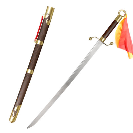 手工纯铜太极刀 武术刀 沈广隆剑铺 龙泉沈广隆宝剑 标准太极刀sgl-9006 未开刃 商品图6