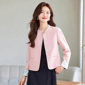 丁摩 小香风外套女春秋小个子短款西装8360