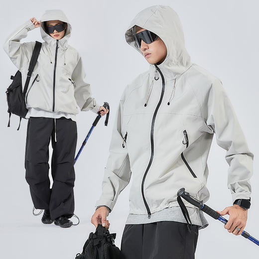 LUCKYDEER/幸运鹿情侣款户外风衣2077S 商品图4