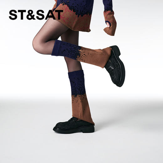 星期六中式刺绣厚底乐福鞋SSC3111137 商品图4