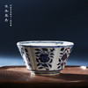 寒香慕古明青花六角瓜棱花卉杯（缺货） 商品缩略图0
