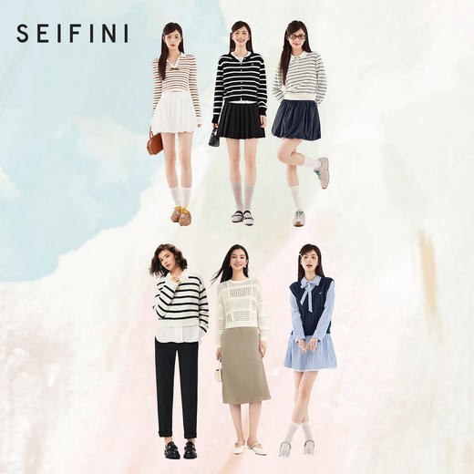 【特惠不退货】【毛衫热卖合辑】诗凡黎时尚毛衣休闲圆领秋季女2024新款SF7431191-2 商品图2