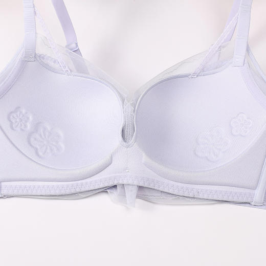 都市丽人内衣自然舒适常规文胸蕾丝薄文胸3/4杯三排扣无钢圈LBTAA4 商品图8
