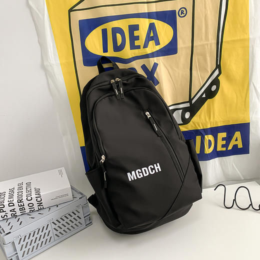 雀说 简约休闲潮流双肩包初中高中生学生书包0072 商品图6