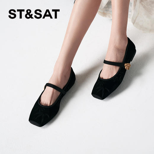 星期六复古宫廷玛丽珍芭蕾舞鞋SSC3111168 商品图5