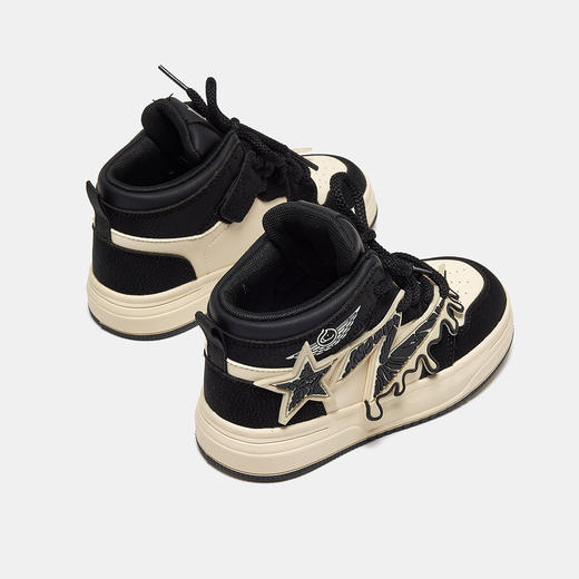 【ZY马骑顿】秋季女童时尚百搭高帮板鞋男童户外旅游亲子鞋 商品图2