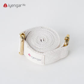 艾扬格 life A2093双扣伸展带（白色1.2米） 两头扣伸展带