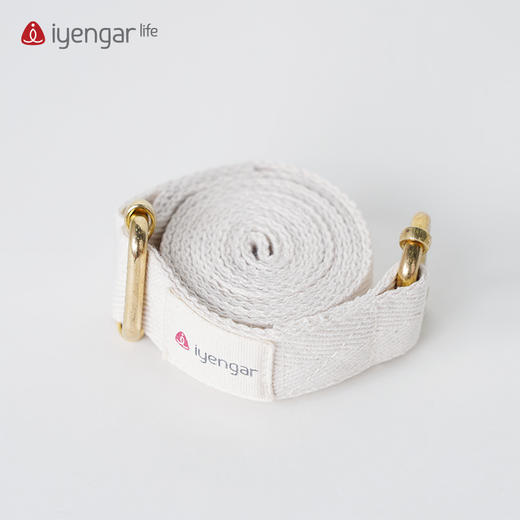 艾扬格 life A2093双扣伸展带（白色1.2米） 两头扣伸展带 商品图0
