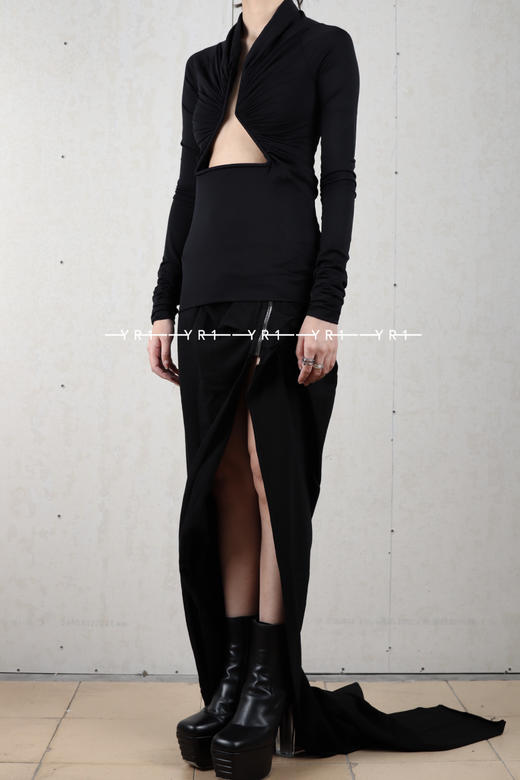 Rick Owens | Prong黑色尼龙弹力针织 商品图3