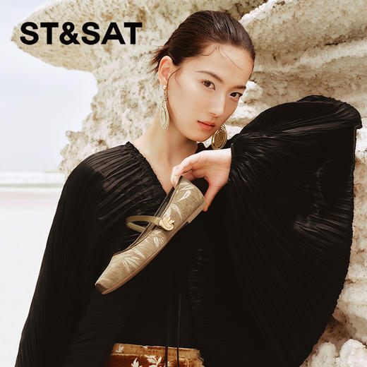 星期六复古宫廷玛丽珍芭蕾舞鞋SSC3111168 商品图3