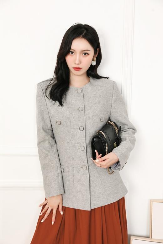 Le Malene 高端小香风单排扣圆领外套 13419 商品图0