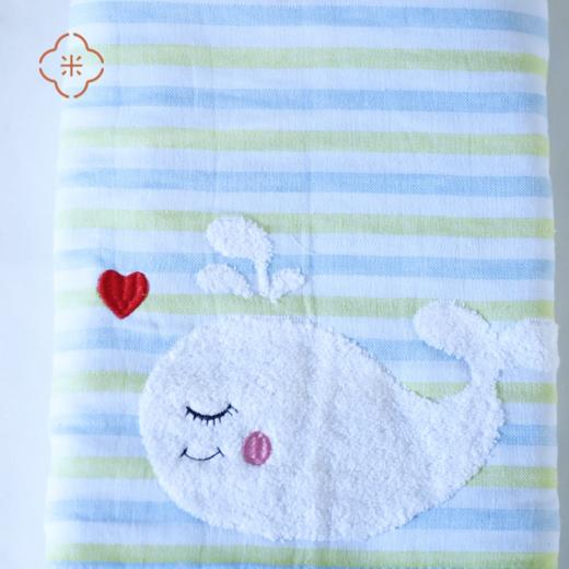 米马杂货   天然新疆棉纱浴巾70*130cm 一面纱布 一面毛巾圈材质 商品图4