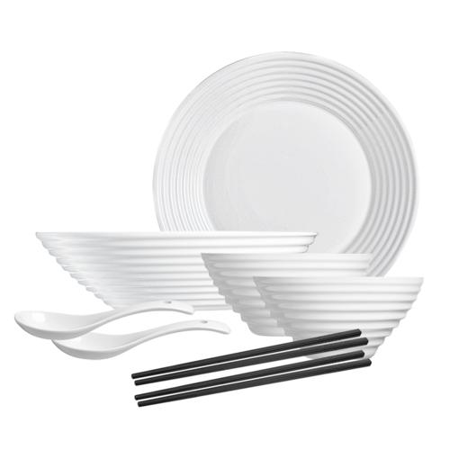 LC-B1119   乐美雅华瑞娜白玉餐具8件套（邮购包装） 商品图2