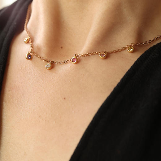 Garden of Eden 伊甸园系列 | 彩虹满天星项链 商品图3