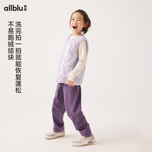 【单件直降】【秋Vol.4】幼岚童装「久洗仍蓬松」红嘴雁无领轻羽绒马甲24秋新款儿童男女童ZY 商品图3