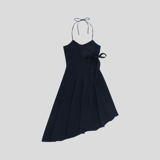 GOODBAI 吊带交叉假两件不规则下摆连衣长裙 商品图3