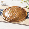 手工竹编八目晚秋浅盘 商品缩略图2