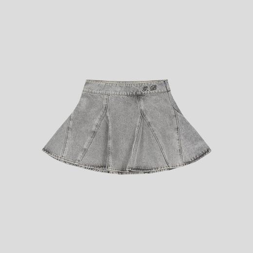 GOODBAI G.B logo刺绣拼接A版喇叭半身短裙 商品图2