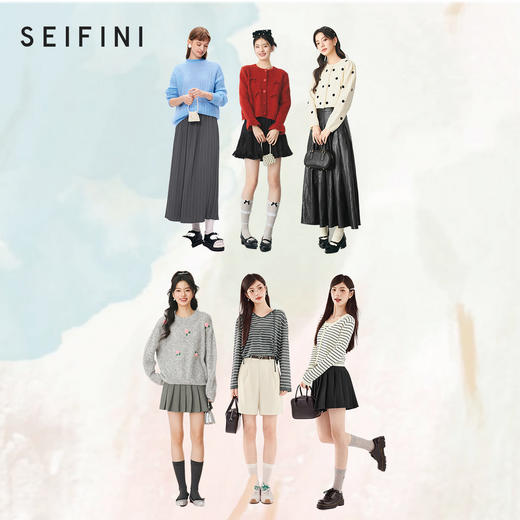 【特惠不退货】【毛衫热卖合辑】诗凡黎时尚毛衣休闲圆领秋季女2024新款SF7431191-2 商品图1