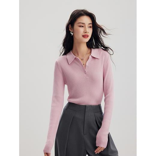 棉仓356635016-长袖POLO衫 商品图0