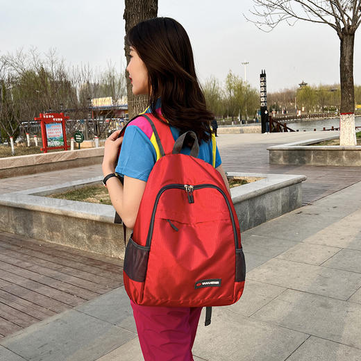 雀说 【可收纳】男女户外背包轻便皮肤包可折叠双肩包旅行便携防泼水登山包HWJF688 商品图9