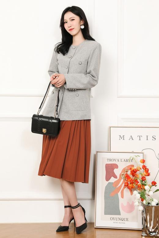 Le Malene 高端小香风单排扣圆领外套 13419 商品图2