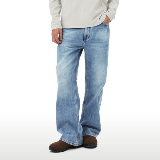 WassupHouse冰蓝洗水微喇牛仔裤 商品图2