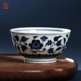 寒香慕古明青花四季花杯（缺货）