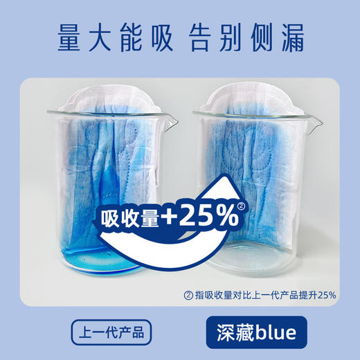 她研社夜用卫生巾【深藏BLUE】超长夜用420mm4片/包   一吸到底，经血若隐，干爽度+30%，量大爱干爽姐妹必入！ A-2873 商品图3