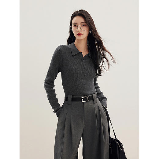 棉仓356635016-长袖POLO衫 商品图1