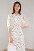 Le Malene 白色灯笼袖闪电图案连衣裙 13373 商品缩略图1