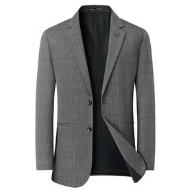 【新款DDS】大依优型大码男装两粒扣西服外套休闲商务加肥加大上衣男士正装潮