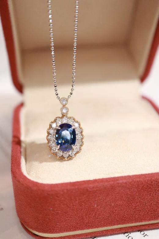 2.29ct 蓝宝石吊坠 商品图2