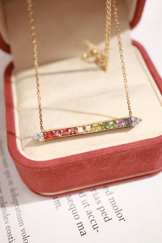 3.0ct 蓝宝石项链 商品图2