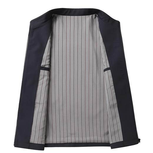 【新款DLC】大依优型大码立领夹克外套纽扣男商务休闲加肥加大夹克上衣胖子显瘦 商品图6