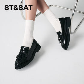 星期六经典英伦风流苏乐福鞋SSC3111114