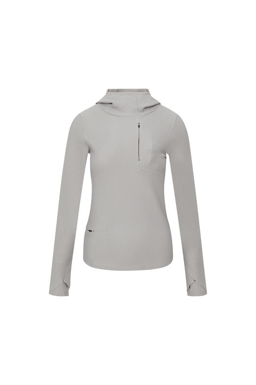 oneup泡泡肌理紧身弹力连帽衫 商品图6