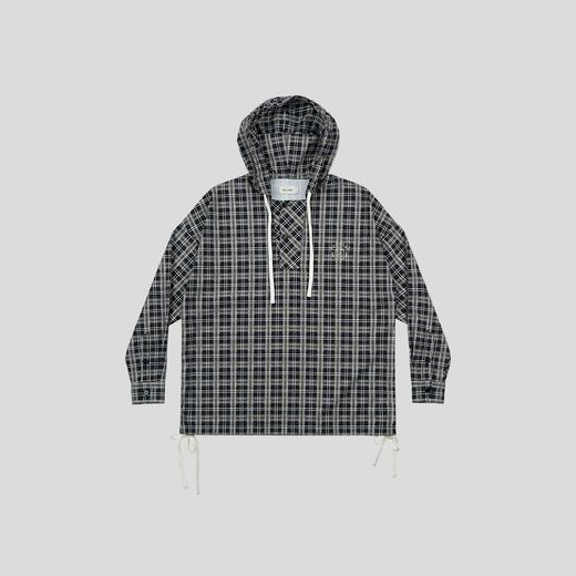 GOODBAI GB logo印花连帽抽绳oversize套头长袖外套 商品图3