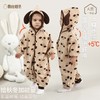 【双面抱抱绒~轻盈保暖不臃肿】婴儿连体衣服秋冬款双面奥利绒外出连体衣立体连帽哈衣居家爬服 商品缩略图2