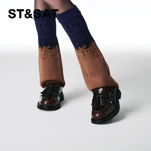 星期六经典英伦风流苏乐福鞋SSC3111114 商品图3