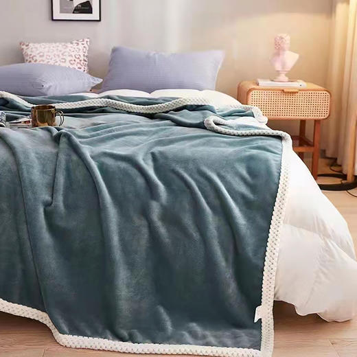 【自营】 水星家纺 美亚法兰绒毯 四季毯 毯子 180×200cm 商品图2