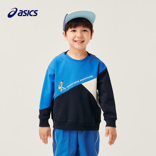 【商城同款】ASICS/亚瑟士童装宽松长袖T恤秋季运动柔软2024年新 商品图0