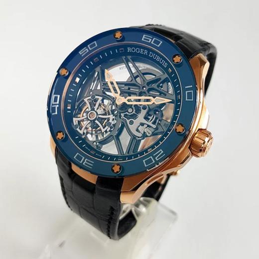 【95新正品】Roger Dubuis罗杰杜彼冒险家系列18k玫瑰金44mm陀飞轮手动机械机芯男表101123LV02 商品图8